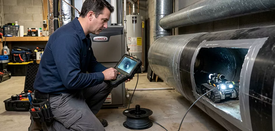 Robotic Duct Inspection in Arlington, TX