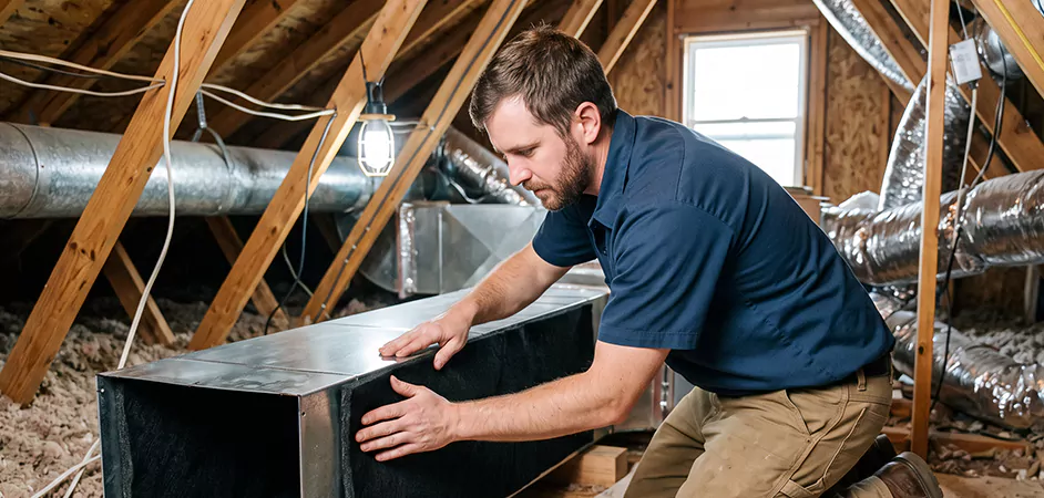 Acoustic Duct Liner Installation in Arlington