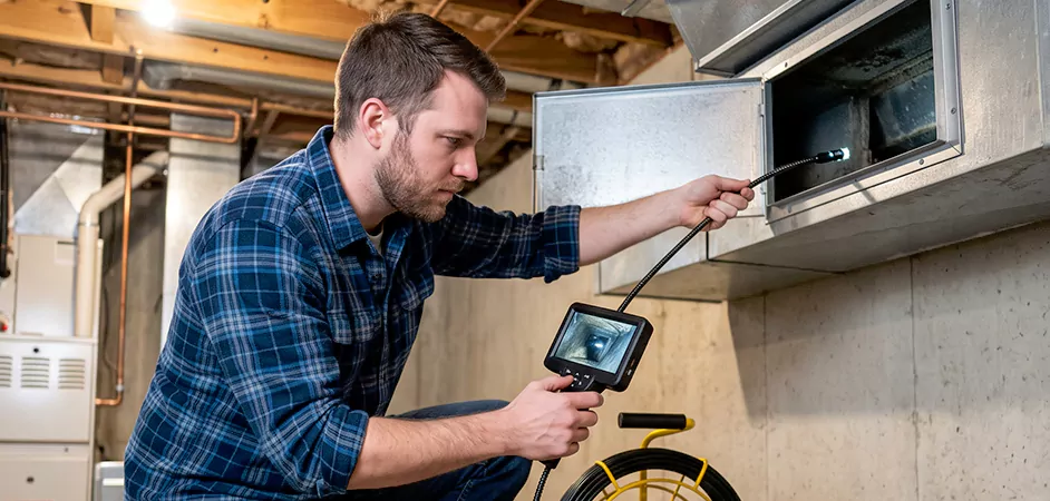 Post-Renovation Duct Inspection in Arlington