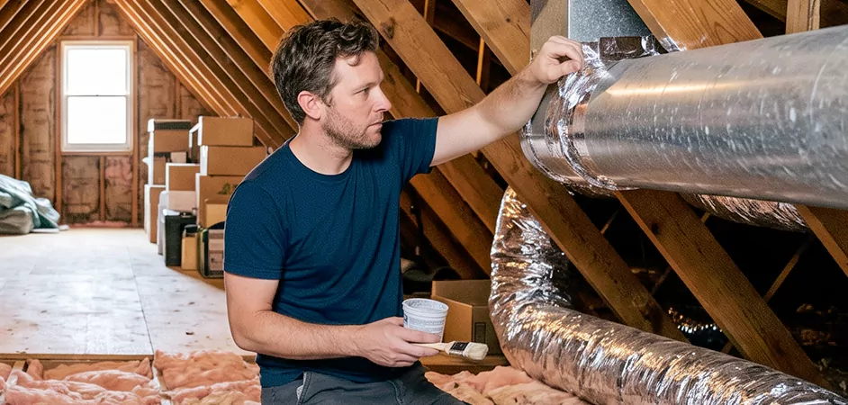 Duct Board Leak Repair in Arlington
