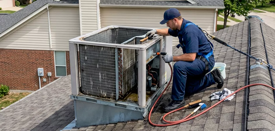 Rooftop Unit Cleaning in Arlington
