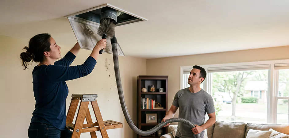 Roof and Wall Exhaust Cap Cleaning in Arlington