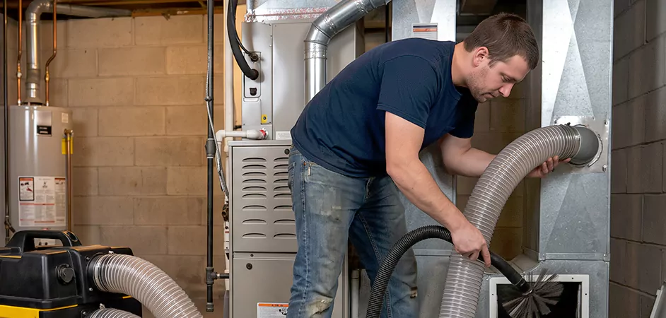 Negative Pressure Duct Cleaning for Large and Long Duct Systems in Arlington