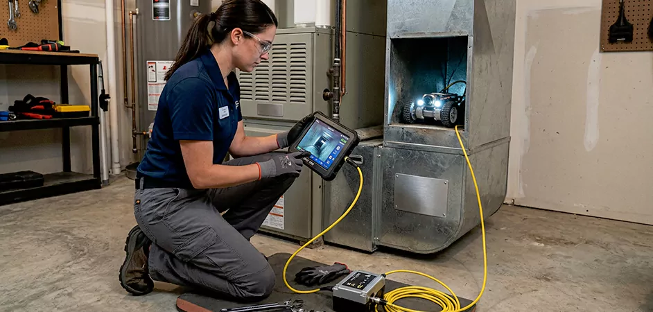 Robotic Duct Inspection in Arlington