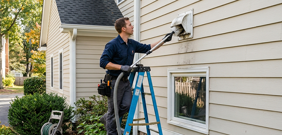 Exterior Vent Cap Cleaning in Arlington